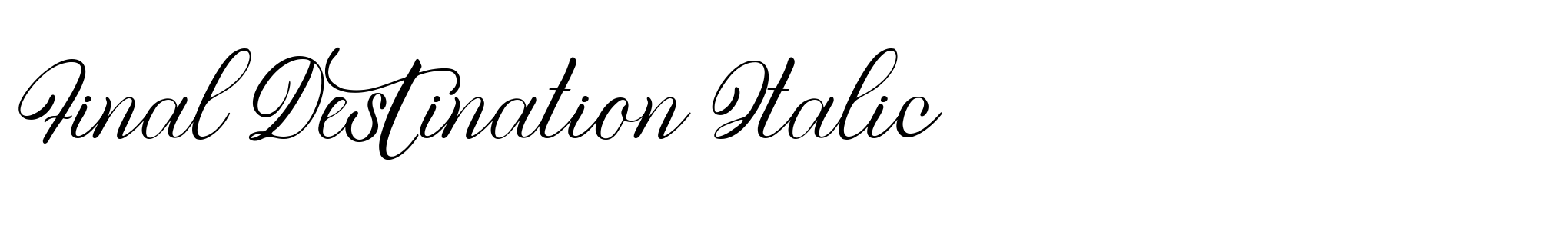 Final Destination Italic image